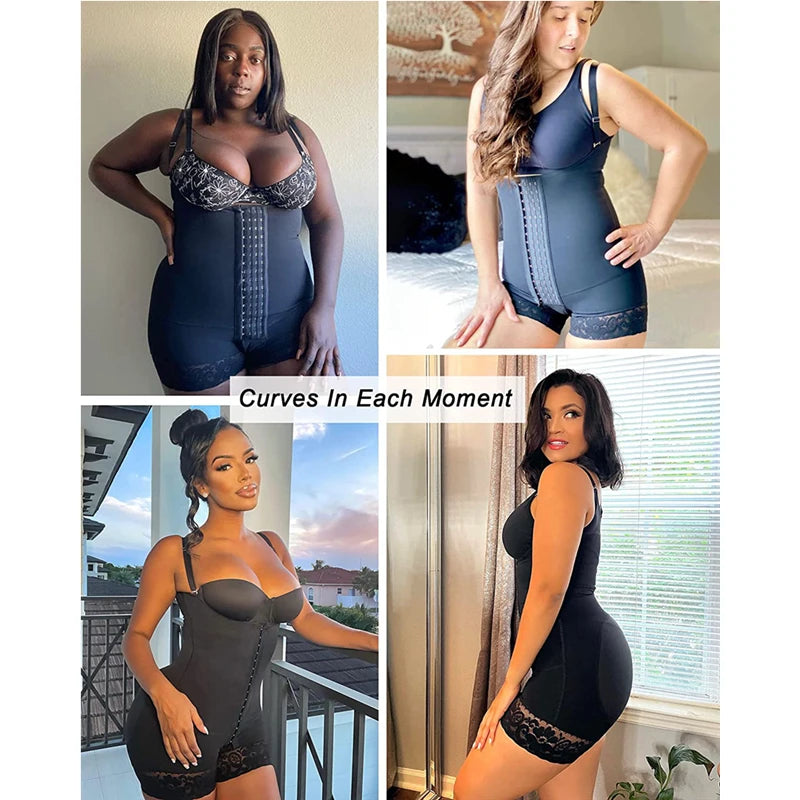 Fajas Colombianas Slimming Corset For Women Compression Body Shaper Waist Trainer Shapewear Post Surgery Slimming Butt Lifter