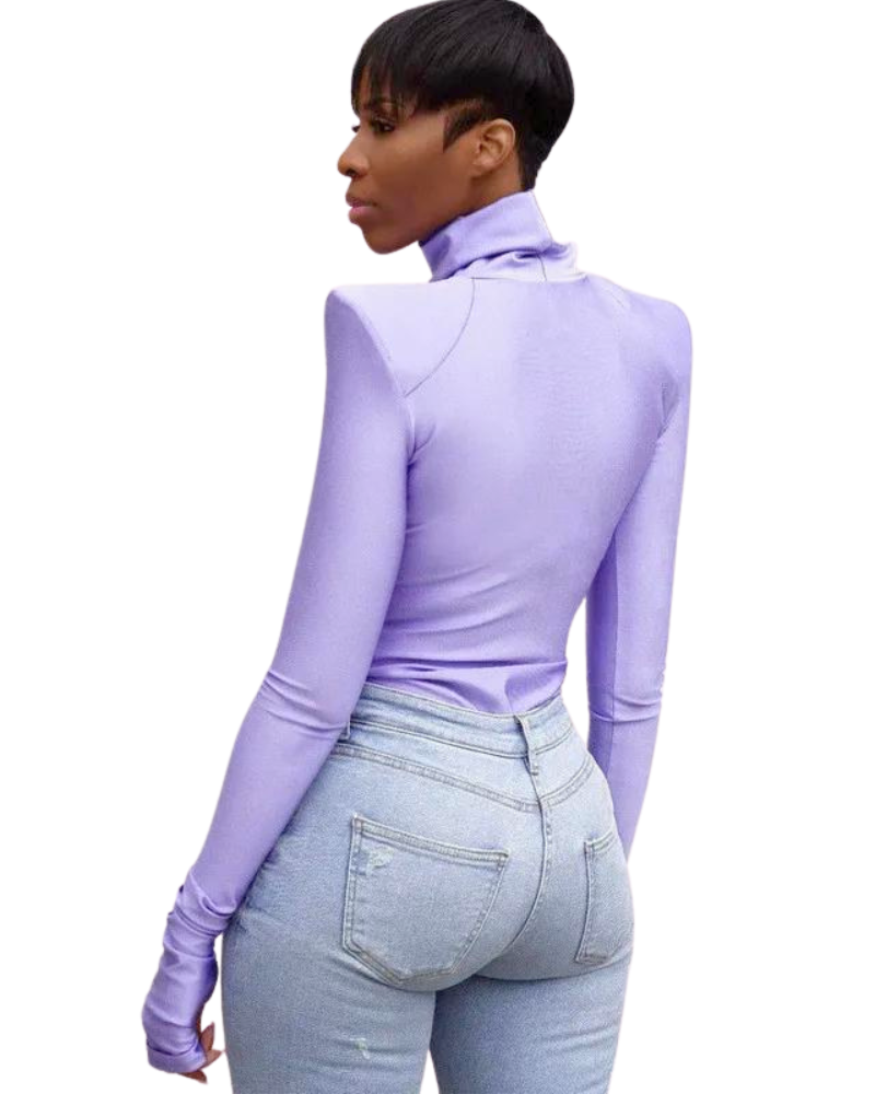 Karrie Long Sleeve Romper Bodysuit