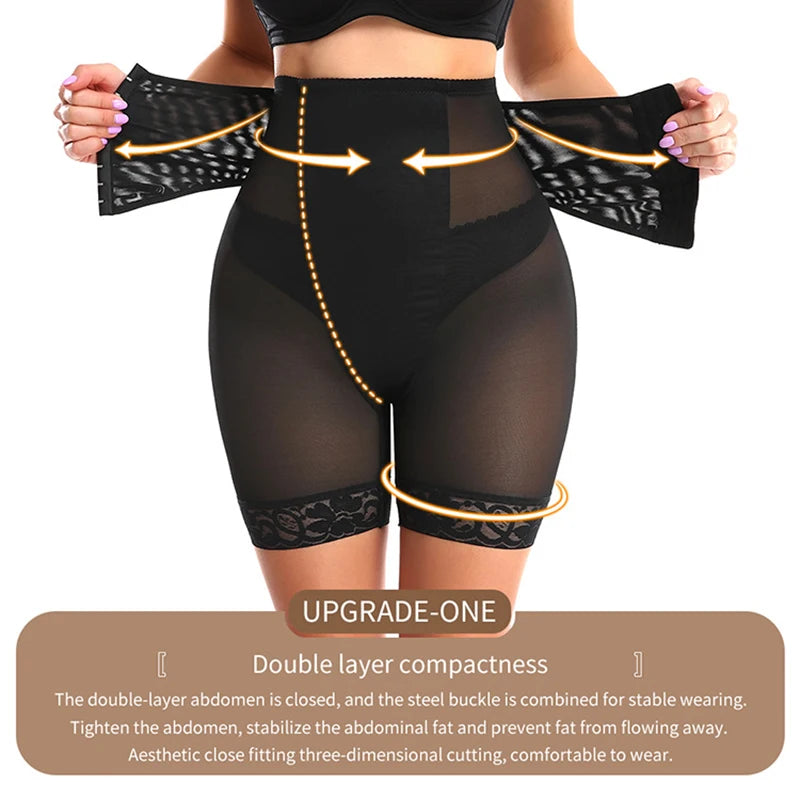 Women Padded Butt Lifter Shapewear Tummy Control Panties High Waist Trainer Hip Enhancer Thigh Slimmer Shorts Underwear Fake Ass
