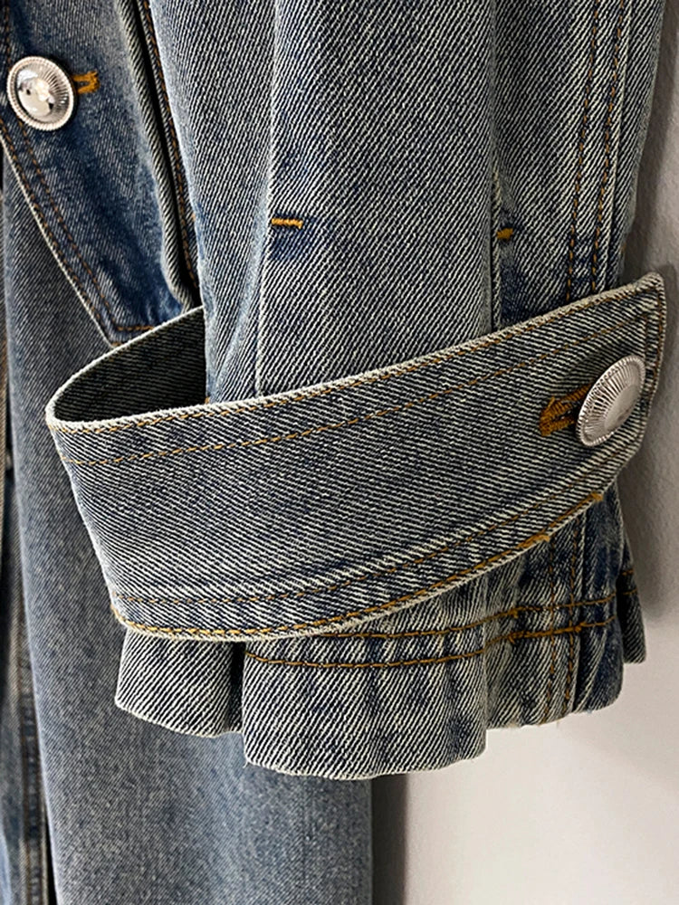 Denise Denim Trench Jacket