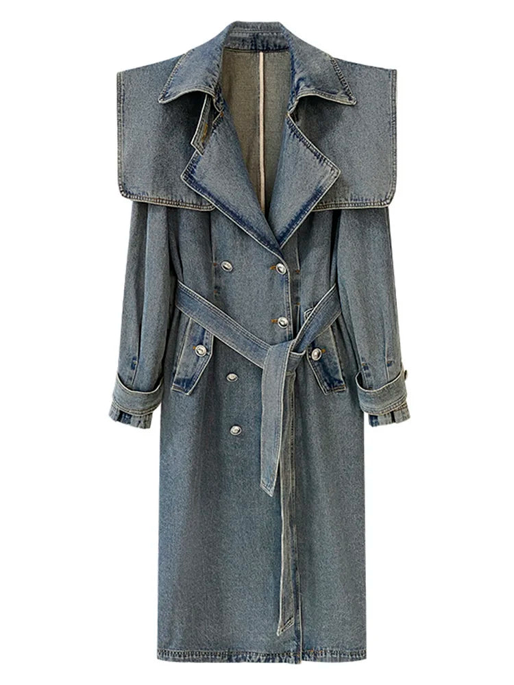 Denise Denim Trench Jacket