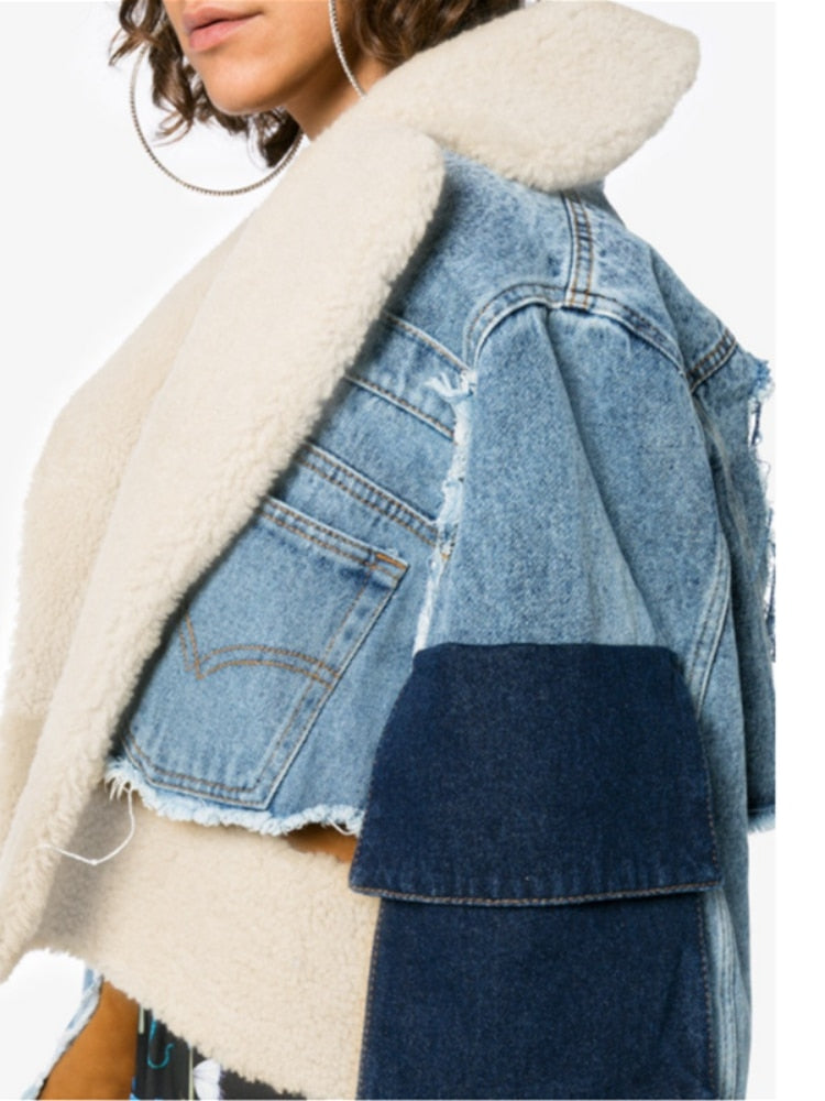 Katie Patchwork Denim Jacket