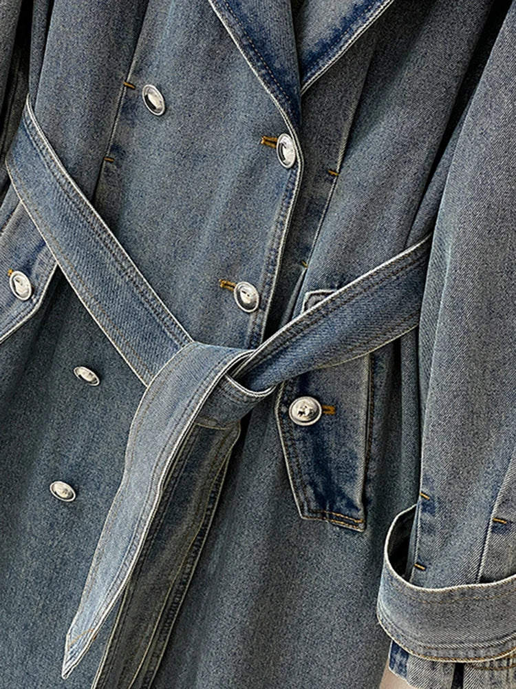 Denise Denim Trench Jacket
