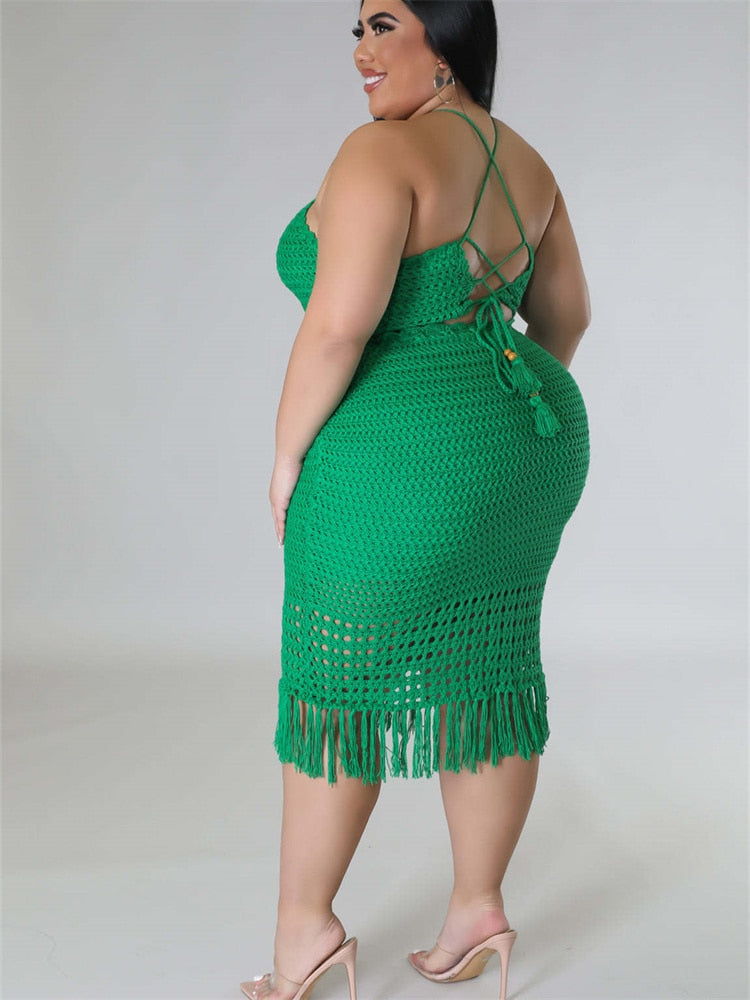 Wmstar Plus Size Skirts Sets Women 2 Piece Outfits Knitting Crop Top Maxi Skirt Wholesale Dropshipping