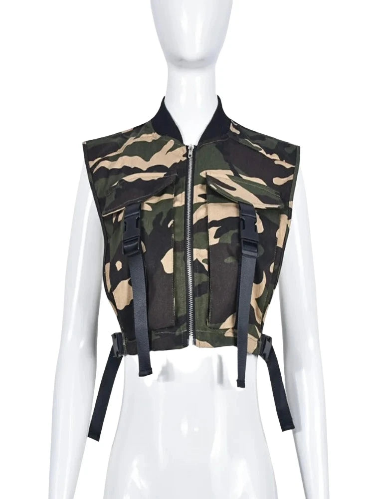 Cammy Camouflage Flared Pants set