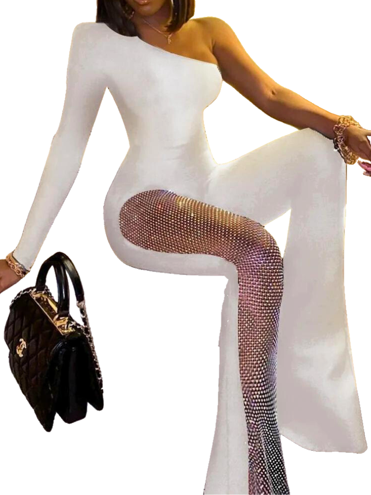 Briana Jumpsuit Single Sleeve Romper