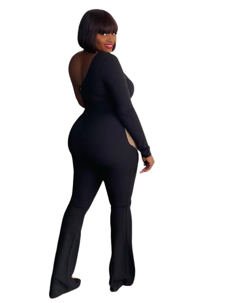 Stacy Plus Size Single Sleeve Romper